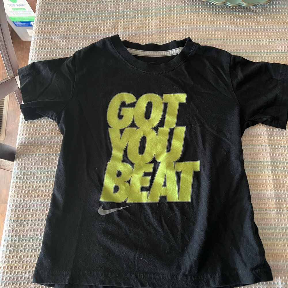 Nike Kids Black and Yellow Graphic T-Shirt
